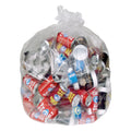 Pitt Plastics Vu Thru 24 Inch X 32 Inch .7 Millimeter Heavy Clear Star Perforated Roll Can Liner, 16 Gallon — 10 Per Case