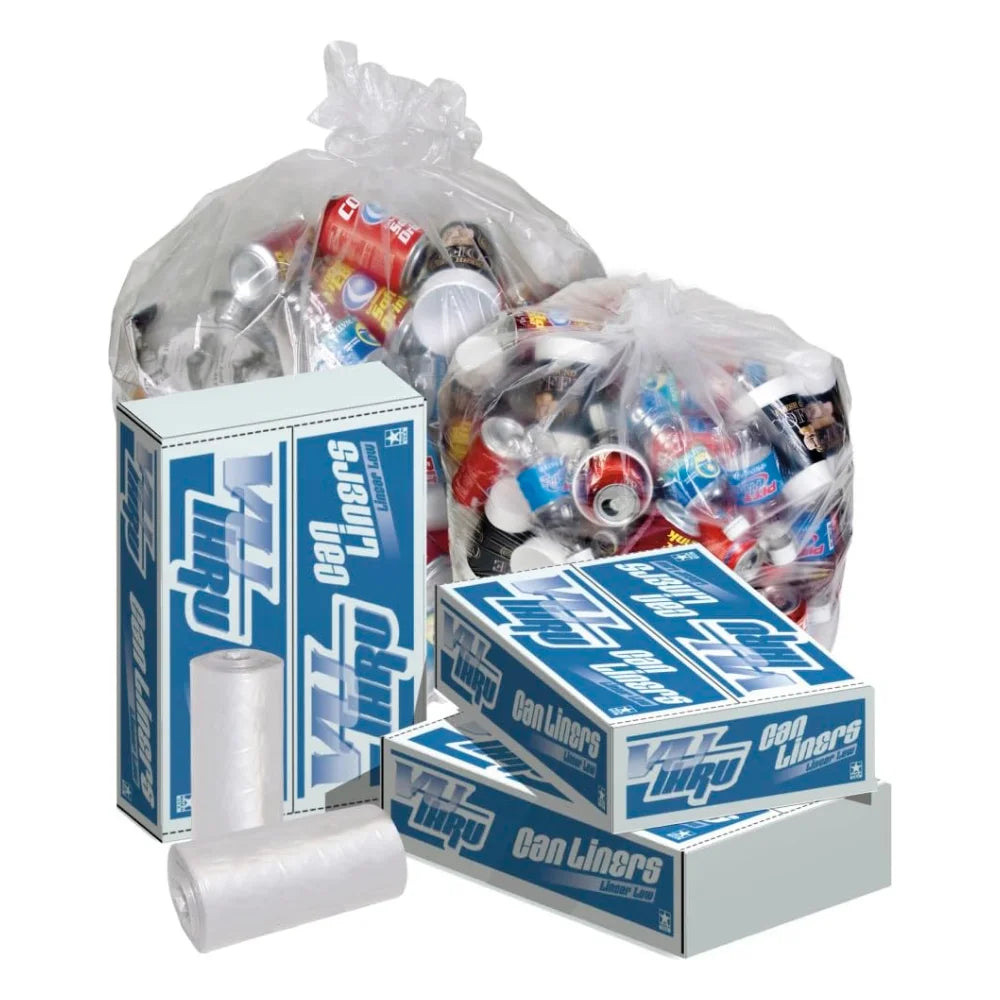 Pitt Plastics Can Liner 29X44 Clear Perforated Roll, 10 Count — 10 Per Case