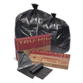 Pitt Plastics True-Mil 24 Inch X 32 Inch .9 Mil Xx Heavy Black Star Perforated Roll Can Liner, 16 Gallon — 10 Per Case