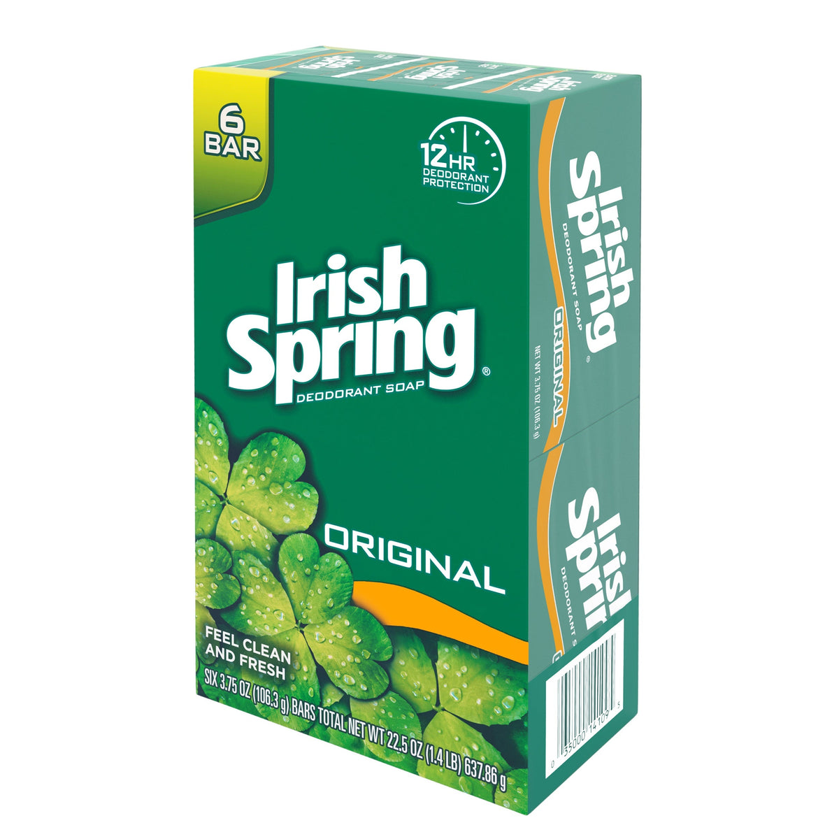 Irish Spring Original, 3.7 oz, 6 Pack — 12 Per Case