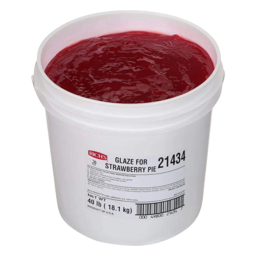 Rich's Glaze For Strawberry Pie, 40 Pound — 1 Per Case