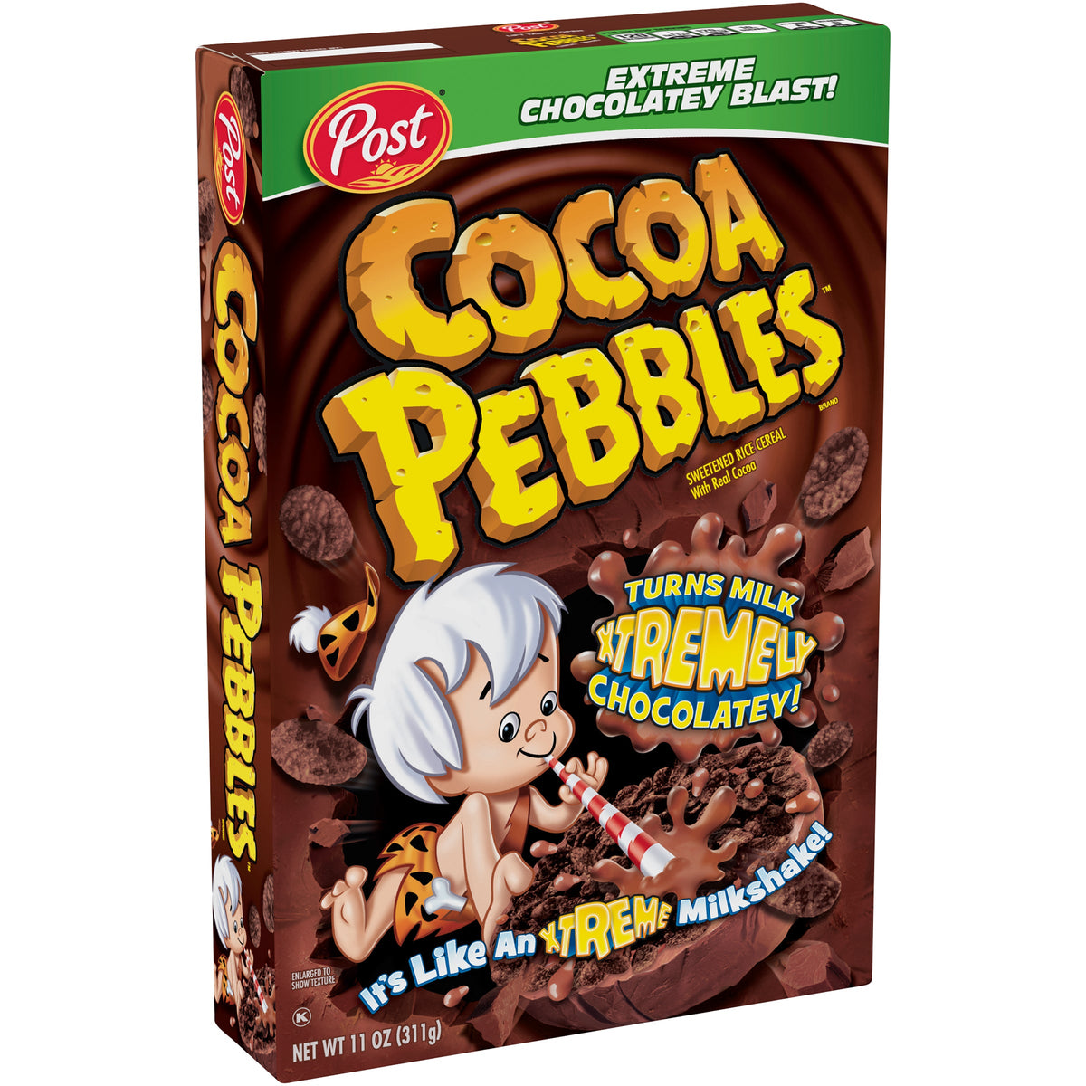 Post Cocoa Pebbles Cereal, 11 oz — 12 Per Case