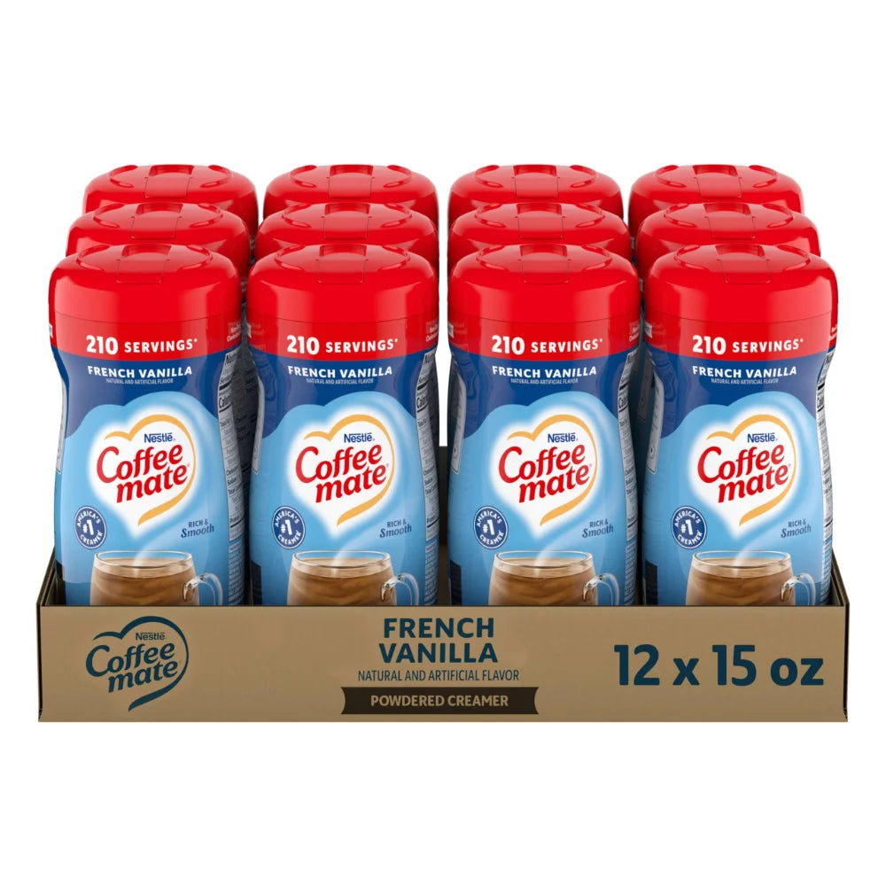 Coffee Mate French Vanilla Powdered Coffee Creamer, 15 Ounce — 12 Per Case