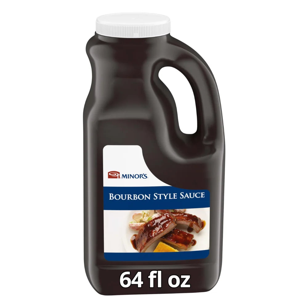 Minor's Ready To Use Bourbon Style Sauce, 0.5 Gallon — 4 Per Case