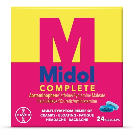 Midol Menstrual Gelc, 24 Piece — 36 Per Case