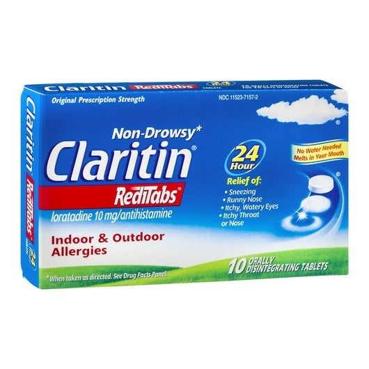 Claritin 24 Hour Non-Drowsy Allergy Relief Disintegrating Tablets, 10 Piece — 36 Per Case