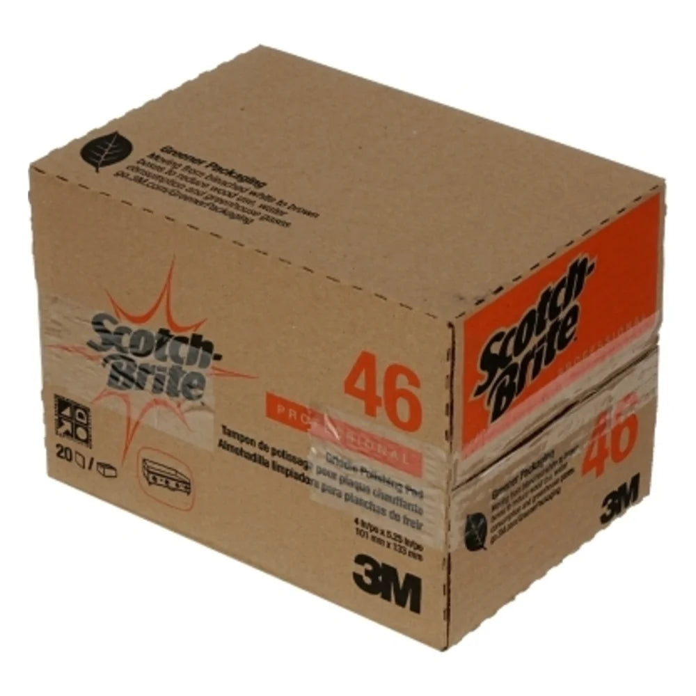 Scotch-Brite Griddle Polishing Pad, 4 Inch X 5.25 Inch, 20 Count — 3 Per Case