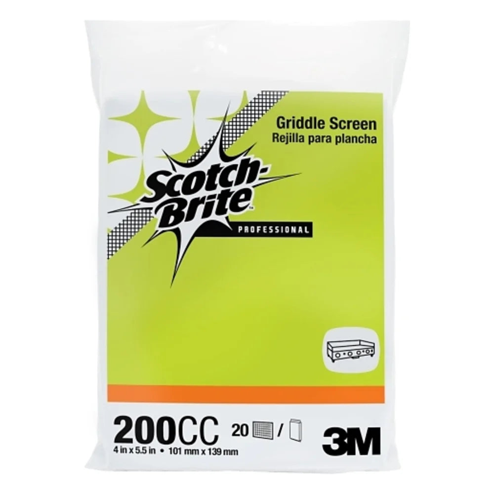 Scotch-Brite Fiberglass Griddle Screen Pad 4X5.5, 1 Count — 10 Per Case