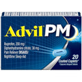 Advil Pain Reliever & Nighttime Sleep-Aid 200 Mg Caplets, 20 Each — 72 Per Case