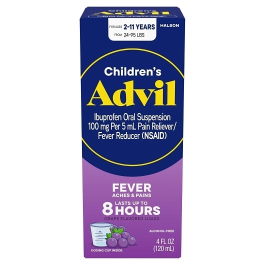 Advil Children's Suspension Liquid Grape, 4 Ounce — 36 Per Case