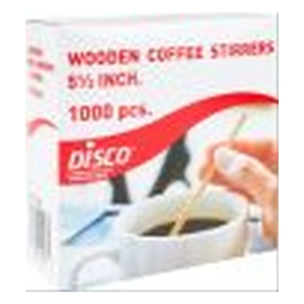 Disco 4.5 Inch Wood Coffee Stirrer — 10 Per Case
