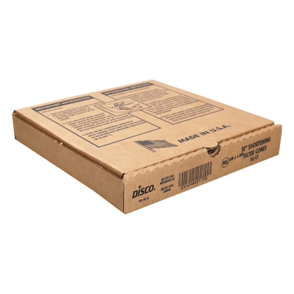 Disco 10 Inch Cone Regular Filter — 10 Per Case