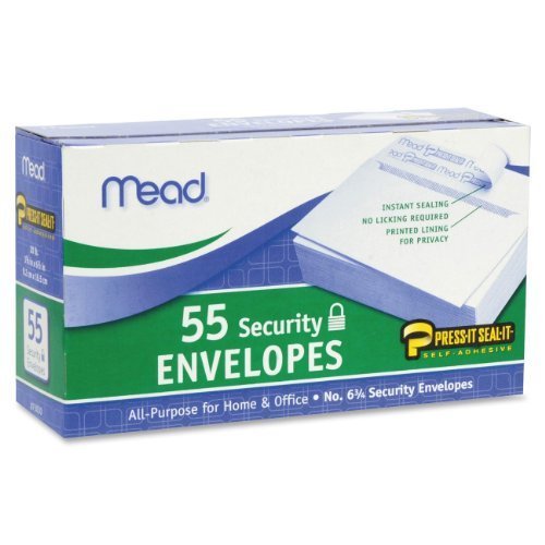 Mead Press-it Seal-it Security Envelopes/24pk