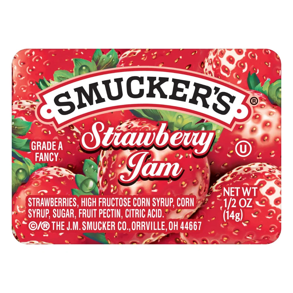 Smucker's Strawberry Jam, 0.5 Ounce — 200 Per Case