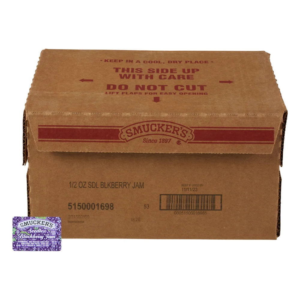 Smucker's Seedless Blackberry Jam, 0.5 Ounce — 200 Per Case