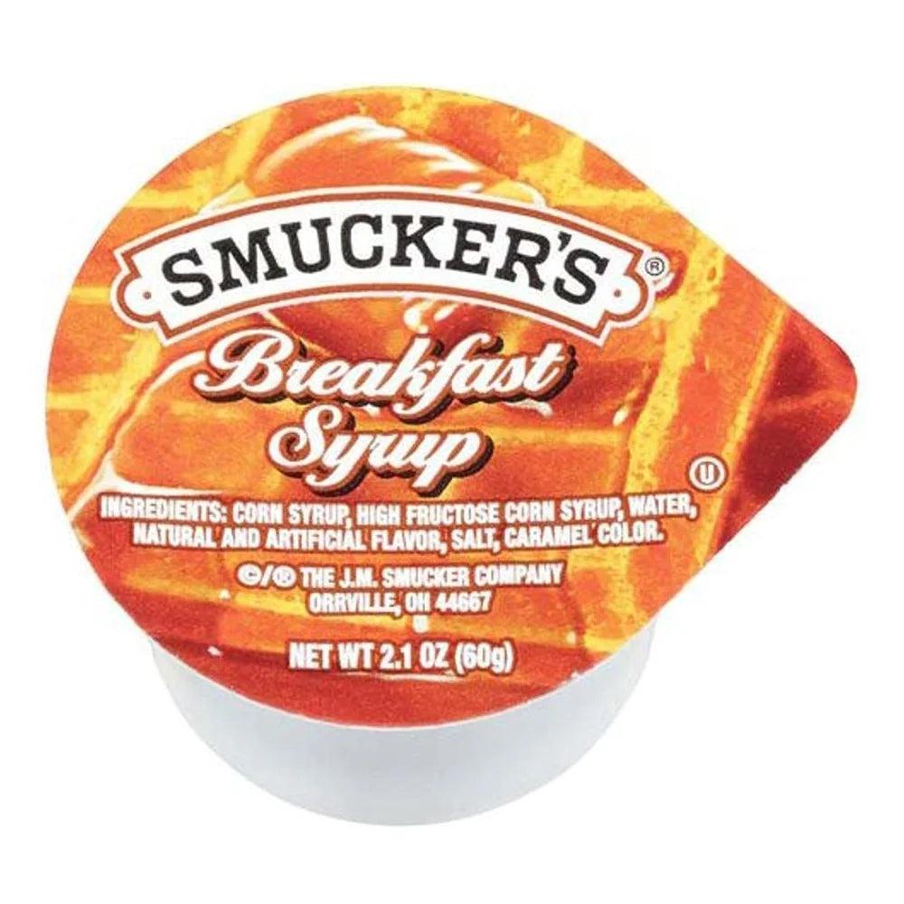 Smucker's Breakfast Syrup Single Serve Cups, 2.1 Ounce — 100 Per Case