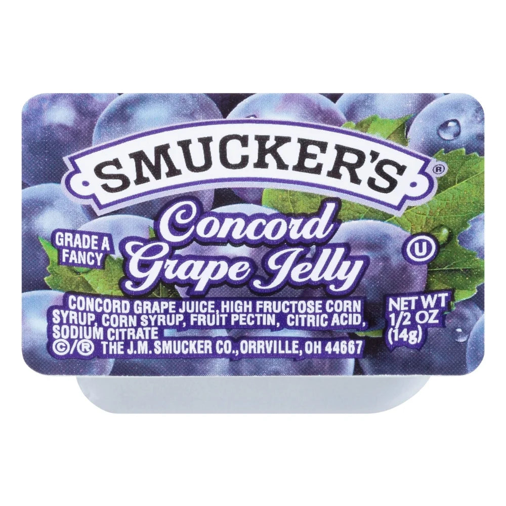 Smucker's Grape Jelly, 0.5 Ounce — 400 Per Case