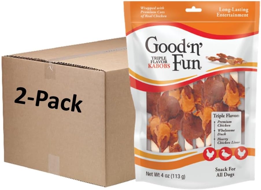 Good & Fun 4 oz Prk/beef Chk Kbob — Case of 36