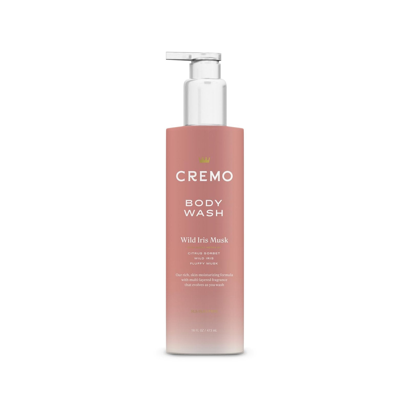 Cremo Body Wash Wild Iris Musk (16 oz)/12pk