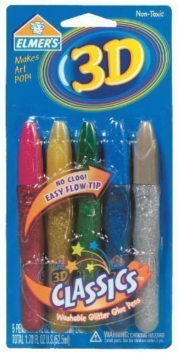 Elmer's 3D Washable Paint Pens (5 Pack)/12pk