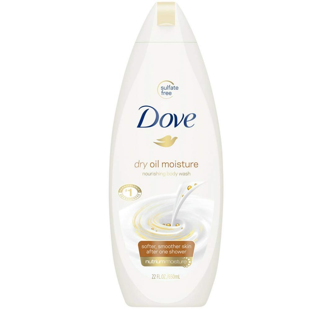 Dove Dry Oil Moisture Body Wash (22 oz, 4 Pack)/4pk