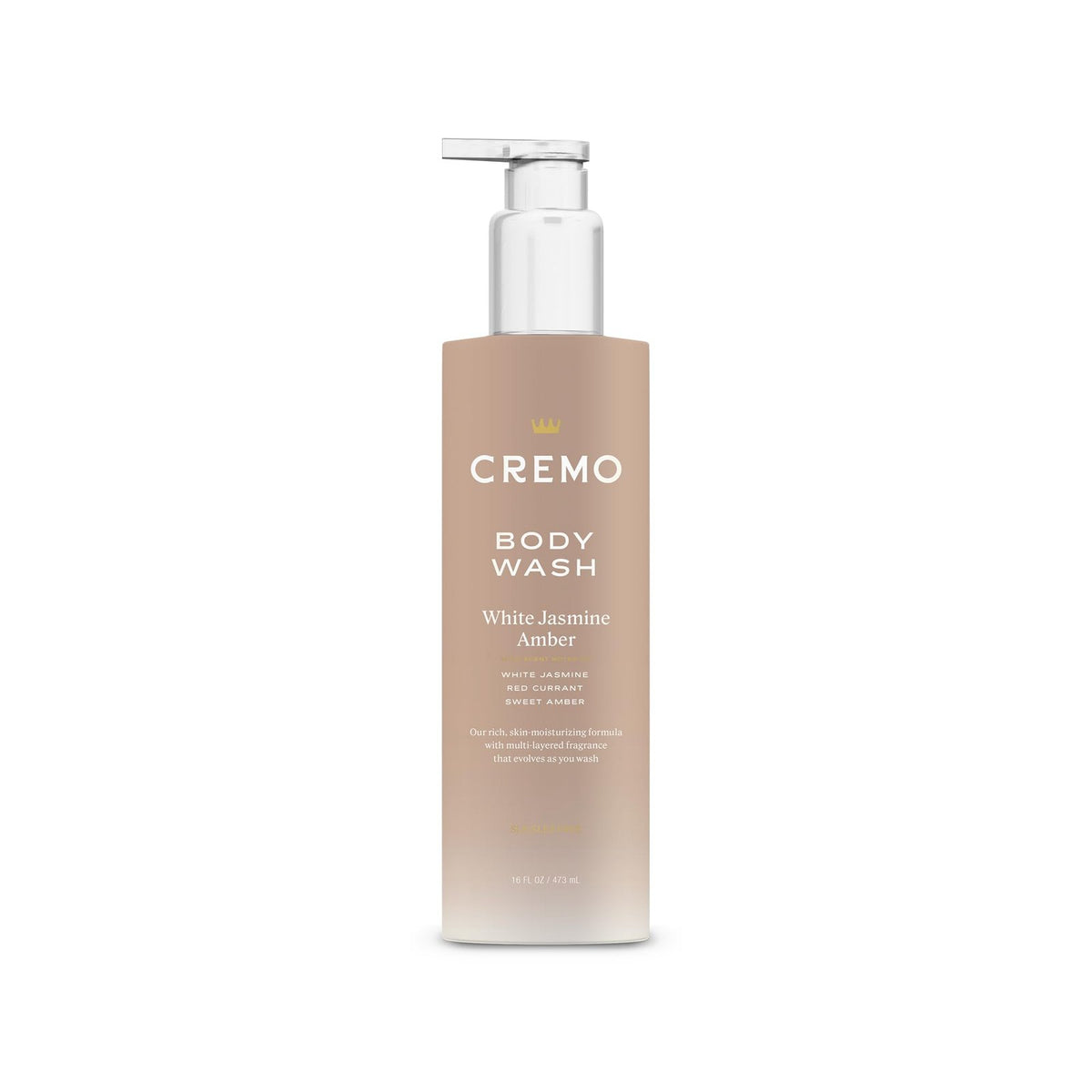 Cremo Body Wash White Jasmine Amber (16 oz)/12pk