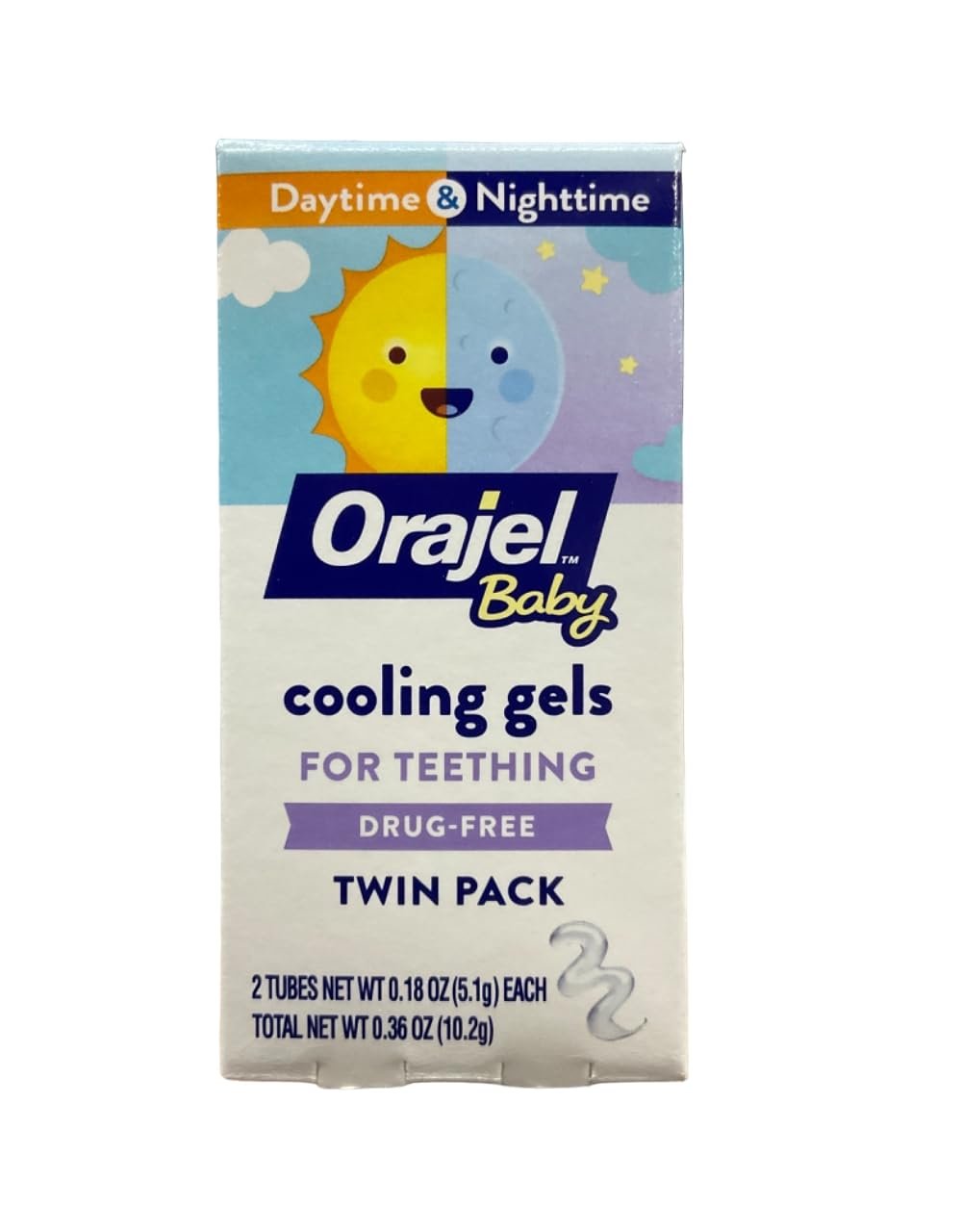 Orajel Baby Cooling Gel Day & Night (0.18 oz, 6-pack)/24pk
