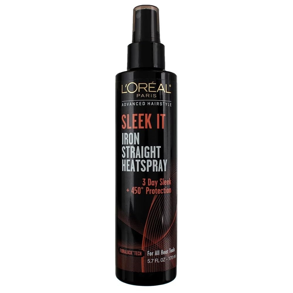 L'Oreal Sleek It Iron Straight Heat Spray (5.7 oz)/6pk