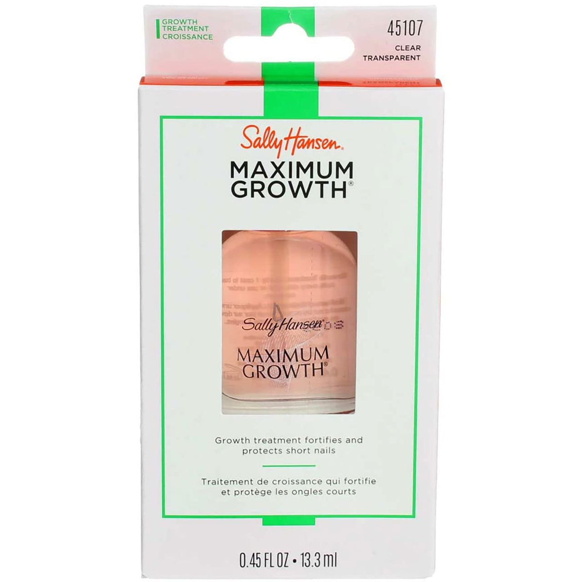 Sally Hansen Maximum Growth Treatment Clear (0.45 oz, 2 Pack)/48pk