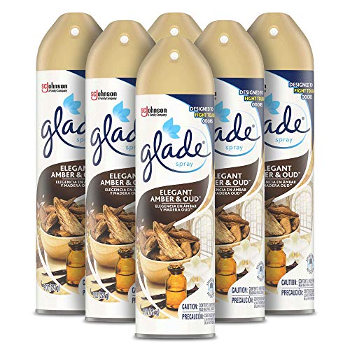 Glade Elegant Amber & Oud Aerosol, 8 oz — 6 Per Case