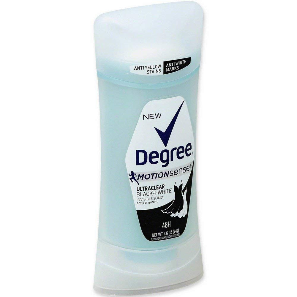 Degree UltraClear Antiperspirant, Black+White (2.6 oz, 6 Pack)/12pk