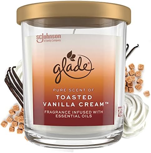 Glade Large Toasted Vanilla Candle, 16 oz — 1 Per Case