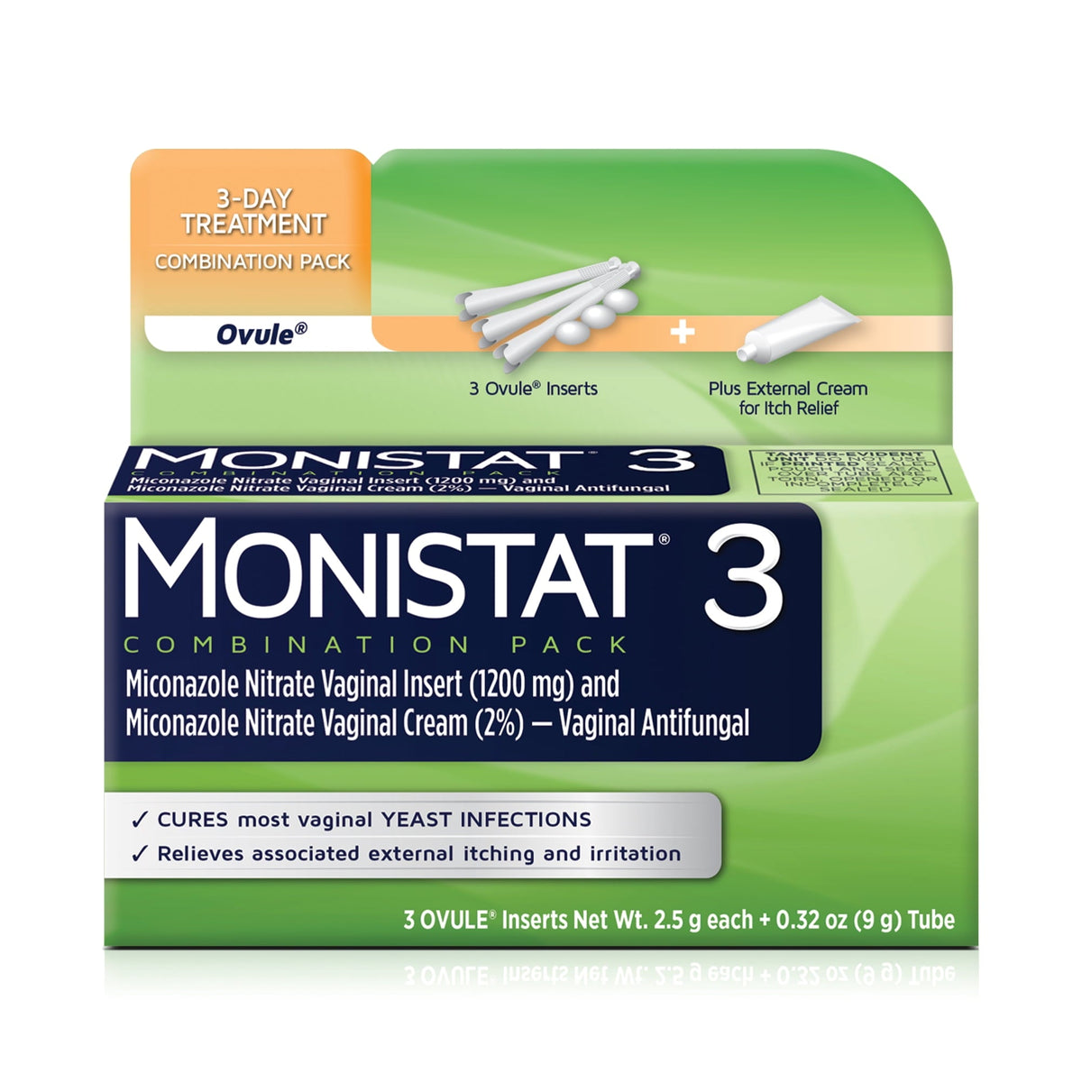 Monistat-3 Cure&itch Ovule 3 ct — Case of 12