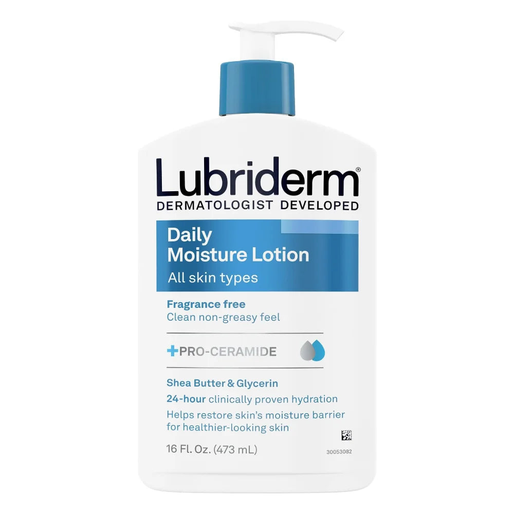 Lubriderm Daily Moisture Fragrance Free, 16 Fluid Ounce — 12 Per Case