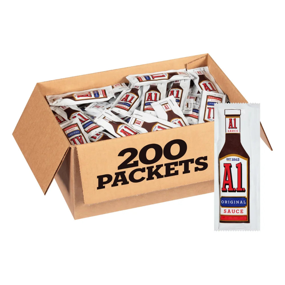 A.1. Original Steak Sauce Single Serve Packets, 0.5 Ounce — 200 Per Case