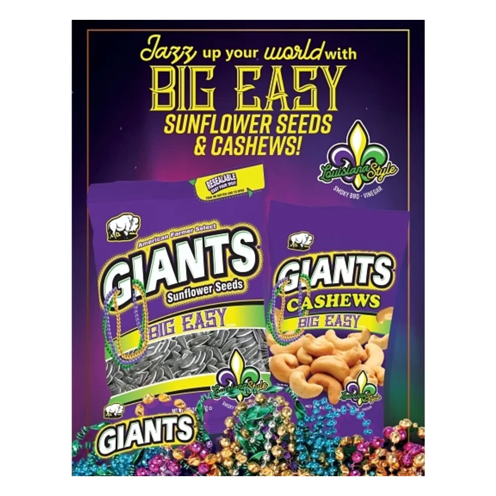 Giant Snack Inc Giants Cashews Big Easy Louisiana Style, 4 Ounce — 8 Per Case