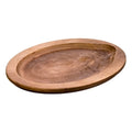 Lodge Oval Wood Walnut Stain Underliner — 6 Per Case