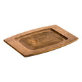 Lodge Rectangle Wood Walnut Underliner — 6 Per Case