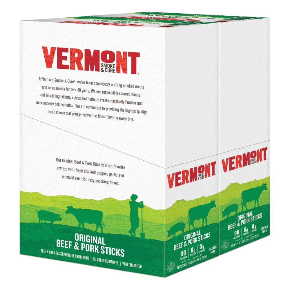 Vermont Smoke And Cure Original Beef & Pork, 1 Ounce — 48 Per Case