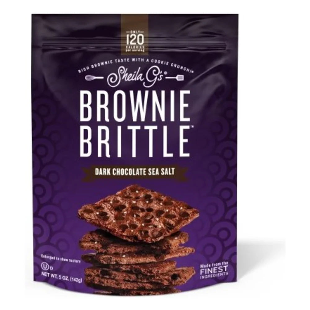 Sheila G's Brownie Brittle Dark Chocolate Sea Salt, 5 Ounce — 6 Per Case