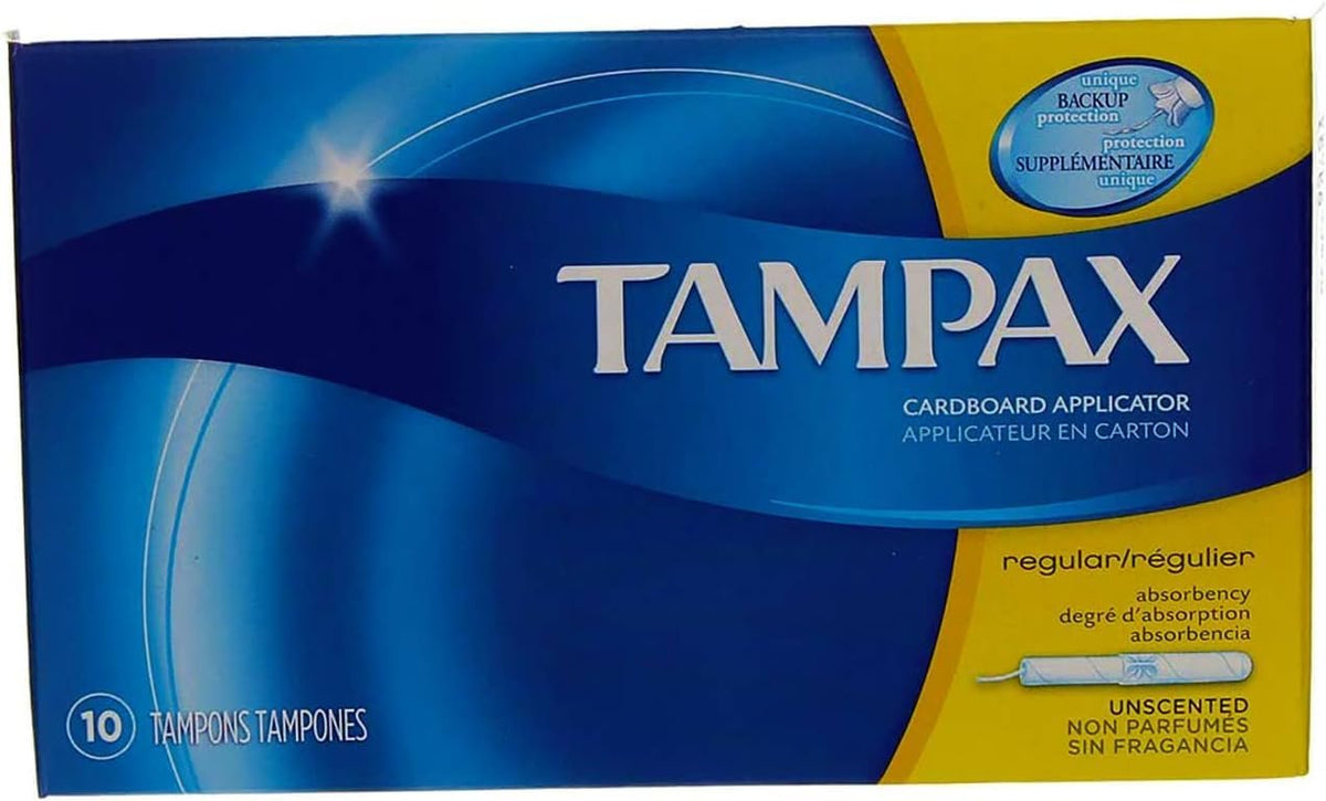 Tampax Regular Tampons (10 Count, 3 Pack)/48pk