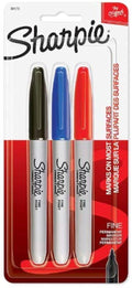 Sharpie Permanent Markers Red/Blue/Black (3 Pack)/48pk