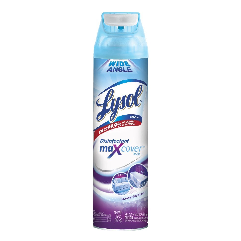 Lysol Fabric Disinfectant Spray, Lavender Fields (15 oz)/12pk