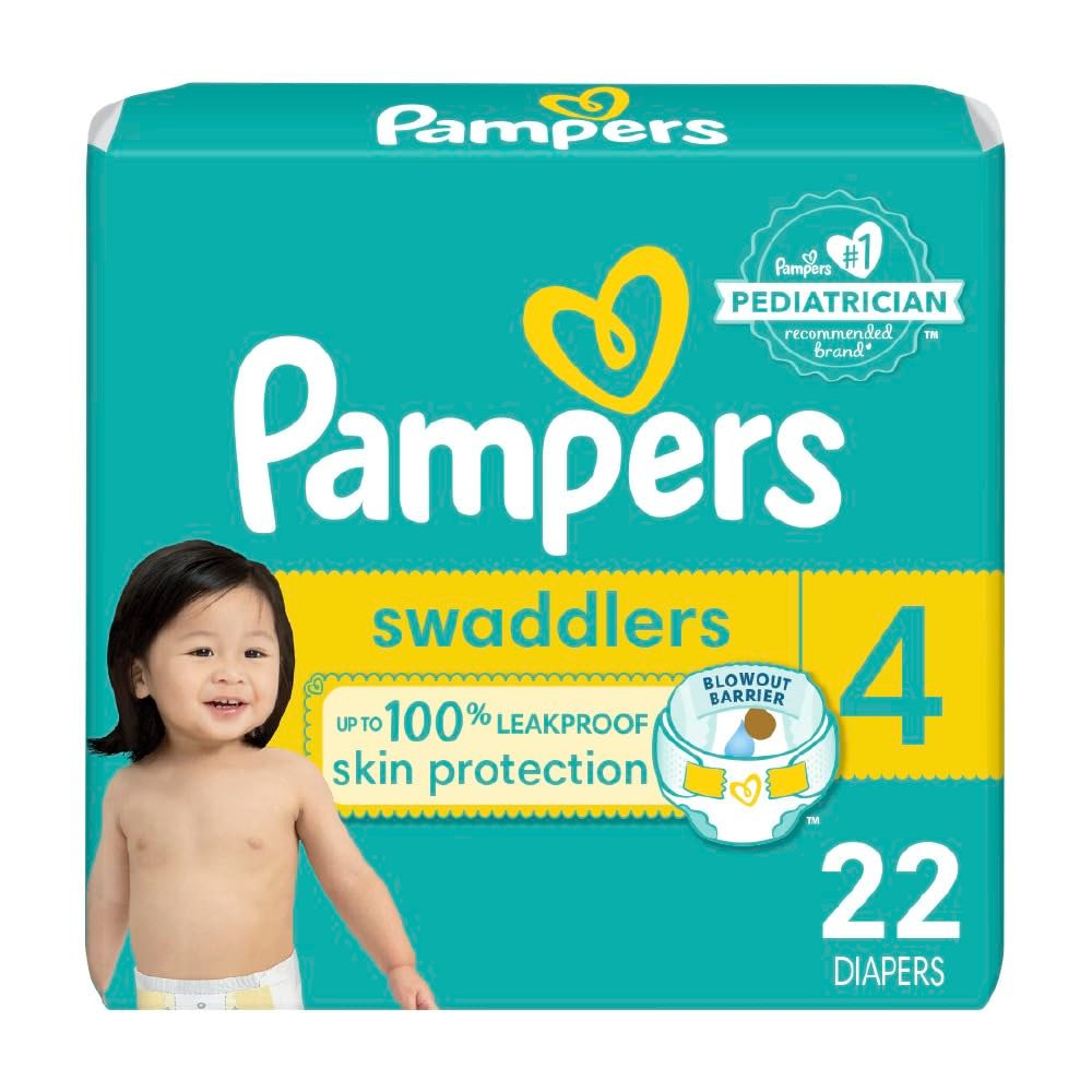 Pampers Swaddlers Diapers Size 4 (22 ct)/4pk