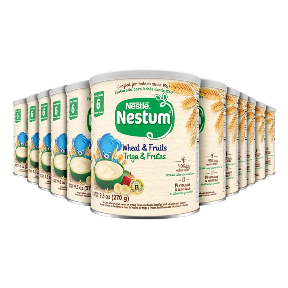 Nestum Wheat And Fruits Probiotic Infant Cereal, 9.52 Ounce — 12 Per Case
