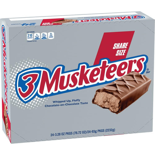 3 Musketeers Candy Bars (3.28 oz)/144pk