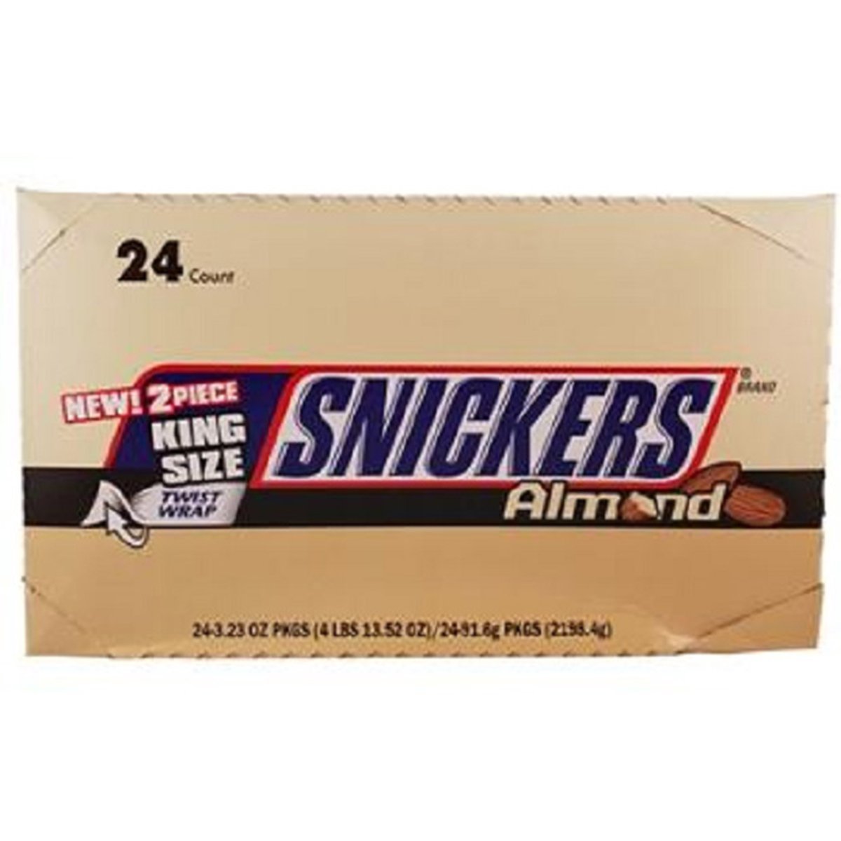 Snickers Almond King Size (3.23 oz, 24 Count)/144pk