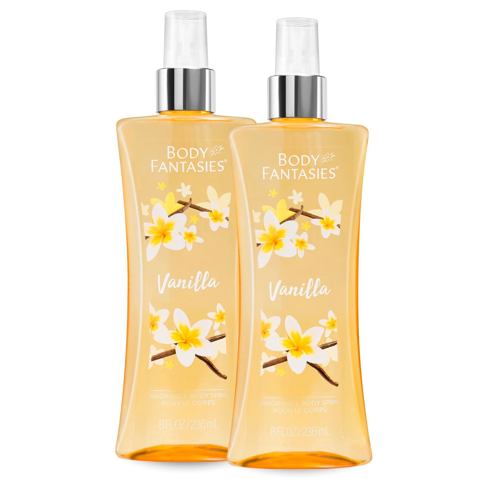 Body Fantasies Body Spray Vanilla (8 oz, 2 Pack)/12pk