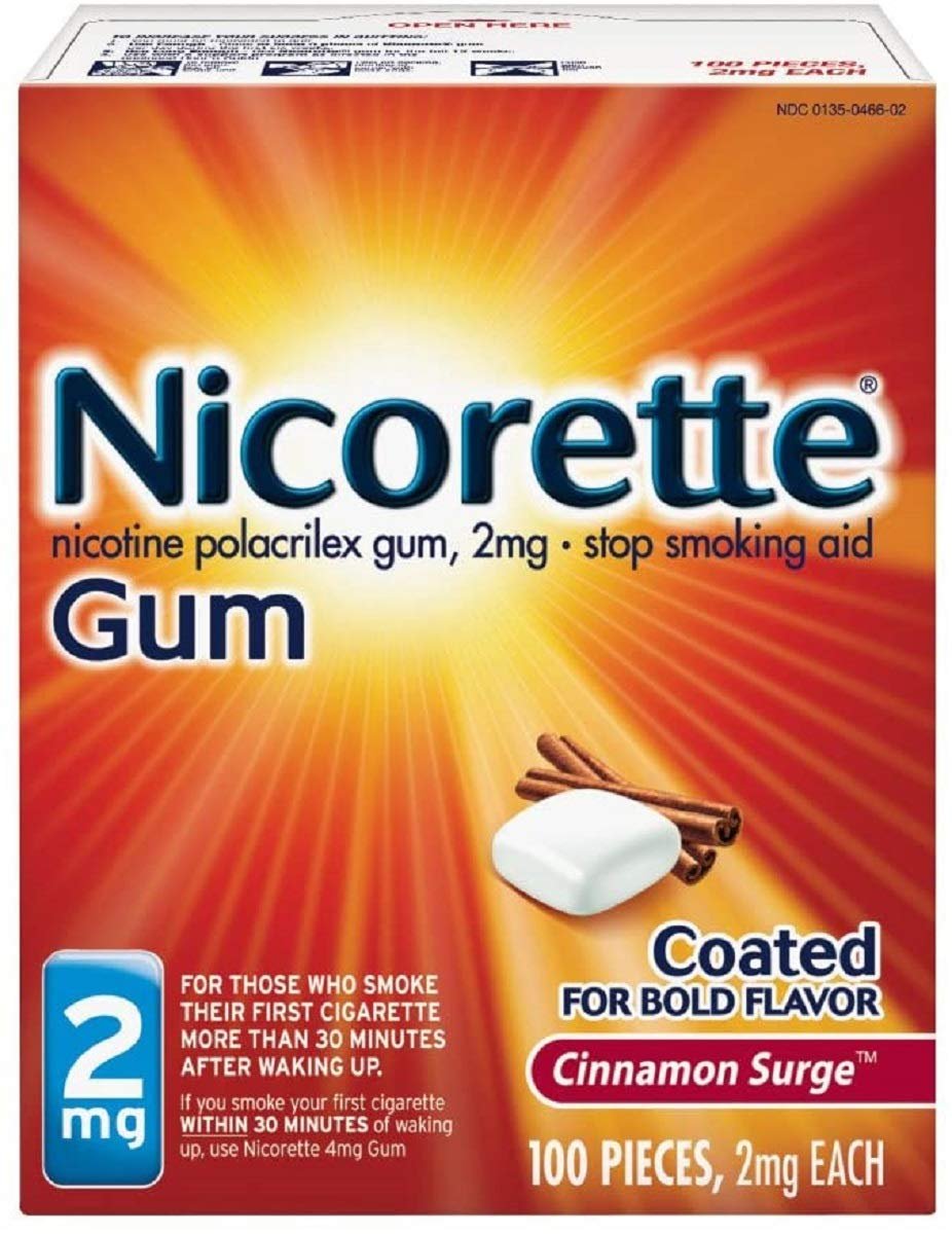 Nicorette Gum (100 Count)/12pk