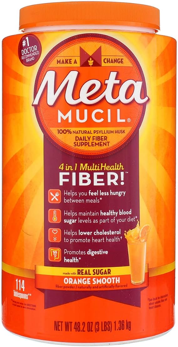 Metamucil Orange Reg 48.2/114ds — Case of 4